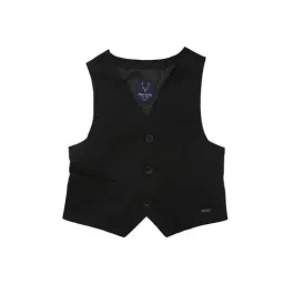Allen Solly Junior Black Solid Waistcoat-picture-42