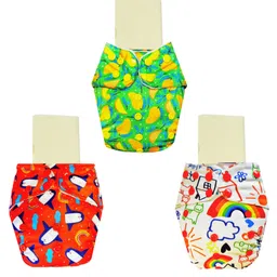 Dumbledo One Size Cloth Diaper with Hemp & Cotton Pad/Insert - Leak-Proof, Stylish, Superior Absorbency - Adjustable For 3 Months to 3 Years, Pack of 3-picture-10
