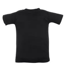 FFlirtygo Christmas Theme Cotton Half Sleeves Jingle All The Way Printed T-Shirt - Black image 3