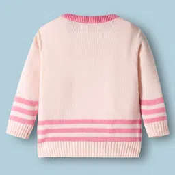 Wingsfield Full Sleeves Hello Sun Shine Text Printed Sweater - Pink image 2