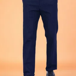 AWACK Men Tailored Stripped High-Rise Easy Wash Trousers-picture-20