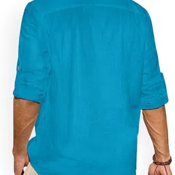 EdinWolf Men Solid Daily Cotton Straight Kurta image 2