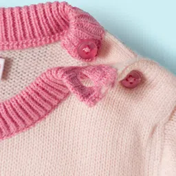 Wingsfield Full Sleeves Hello Sun Shine Text Printed Sweater - Pink image 4