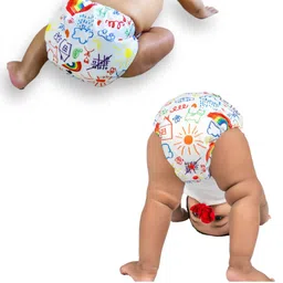 Dumbledo One Size Cloth Diaper with Hemp & Cotton Pad/Insert - Leak-Proof, Stylish, Superior Absorbency - Adjustable For 3 Months to 3 Years, Pack of 3 image 5
