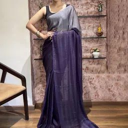 KAYOMMI Pure Chiffon Ready to Wear Saree-picture-28