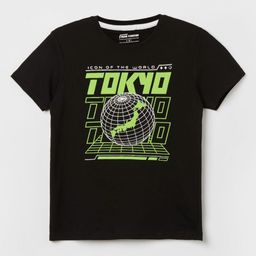 Fame Forever by Lifestyle Boys Printed Applique T-shirt-picture-0