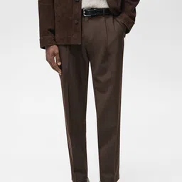 MANGO MAN Slim Fit Pleated Trousers-picture-13