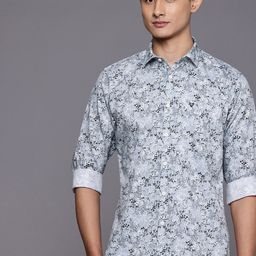 Allen Solly Pure Cotton Classic Fit Floral Printed Casual Shirt-picture-37