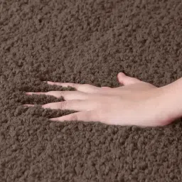 OBSESSIONS Chocolate Polyester Quick Dry & Anti Skid Bath Mat (Large) image 4