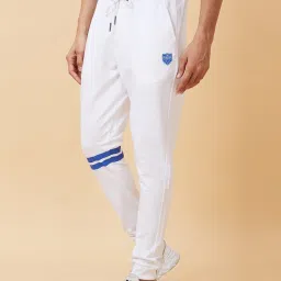 Being Human White Regular Fit Joggers image 3