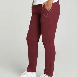 Puma Maroon Cotton Printed Sports Track Pants image 3