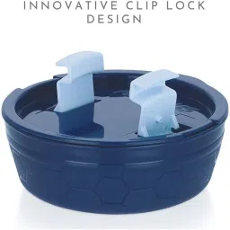 Magnus Blue Stainless Steel Microwave Safe Steam Lock Containers - Set of 3 image 3