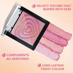 Insight Cosmetics Glow Play Blush & Highlighter 4 IN 1 Flamingo - 12 gm image 2