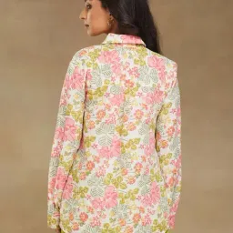 Fabindia White Printed Shirt image 2