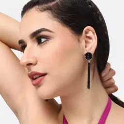 Sohi Gold Plated Party Designer Dangler Earrings image 3