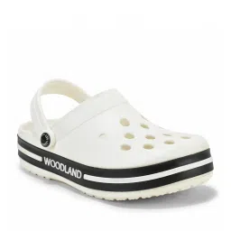 Woodland Men's Off White Back Strap Clogs image 3