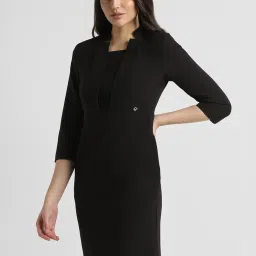 Allen Solly Black Regular Fit A Line Dress image 3