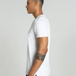 Puma White Regular Fit Sports T-Shirt image 3