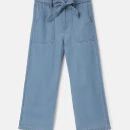 United Colors of Benetton Kids Blue Solid Trousers-picture-34