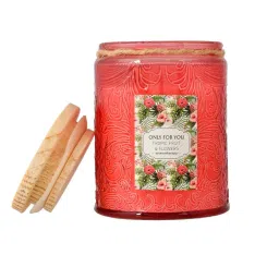 TAYHAA Red Wax Aromatherapy Candle Jar With Lid image 3