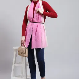 Monte Carlo Pink & White Printed Stole image 3