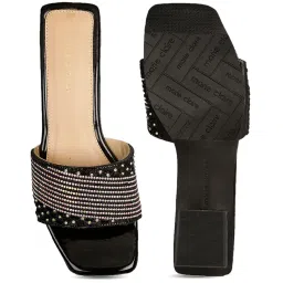 Bata Women's Sawkin Black Ethnic Sandals image 3