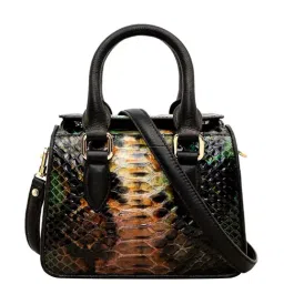 Eske Lucie Black Textured Medium Handbag-picture-35