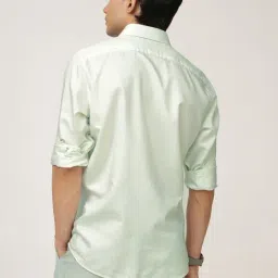 Andamen Green Regular Fit Stripe Shirt image 2