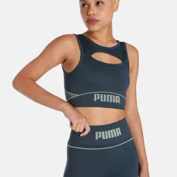 Puma FSHN Blue Printed Sports Bra-image-60