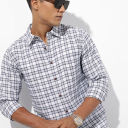R.Code by The Roadster Life Co. Tartan Checks Casual Shirt-picture-23