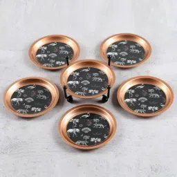 india circus by krsnaa mehta India Circus By Krshna Mehta Multi Iron Printed Coasters image 2