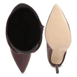 London Rag Women's Brown Stiletto Booties image 3