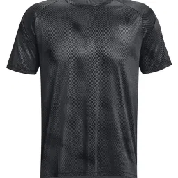 Under Armour Black Loose Fit Printed Sports T-Shirt image 3