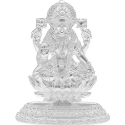 Sri Jagdamba Pearls 800 Silver Laxmi Murti Idol - 32 gm-image-34