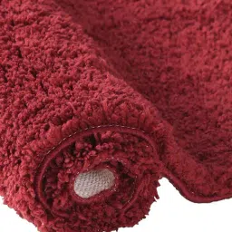 OBSESSIONS Red Polyester Quick Dry & Anti Skid Bath Mat (Large) image 5
