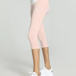 Puma Pink Textured Pattern Sports Capris image 3