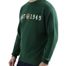 Gant Green Relaxed Fit Embriodery Sweatshirt image 3