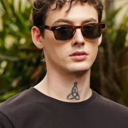 Resist Eyewear Brown Wayfarer uv protected Unisex Sunglasses image 1