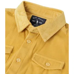Blue Giraffe Kids Yellow Solid  Shirt image 3