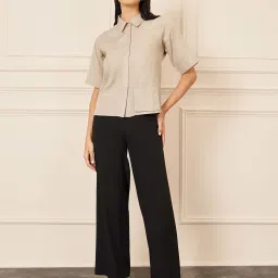 Styli Beige Regular Fit Shirt image 3