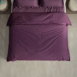 Spaces Cushlon Solid Violet 480 GSM Polyester Double Fleece Blanket image 3