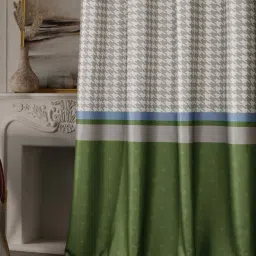 Stoa Paris Olive Sateen Printed Door Curtain Versailles image 3