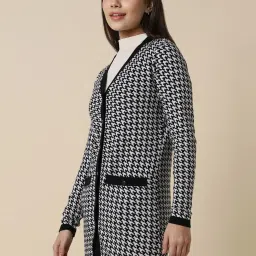 Allen Solly Black Printed Cardigan image 3