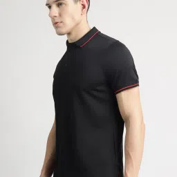 Reebok Black Polyester Regular Fit T-Shirt image 3