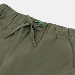 United Colors of Benetton Kids Green Cotton Regular Fit Trackpants image 3