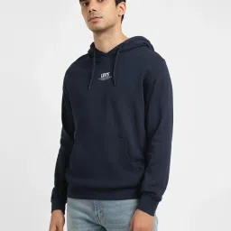 Levi's Black Cotton Regular Fit Hooded Sweatshirt image 3