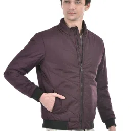 Numero Uno Wine Regular Fit Quilted Jacket image 3