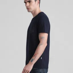 Jack & Jones Navy Blue Slim Fit T-Shirt image 3
