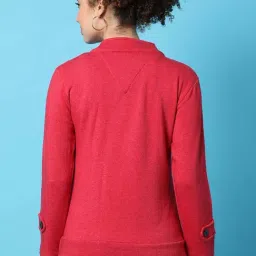 Campus Sutra Red Cotton Jacket image 2