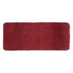 OBSESSIONS Red Polyester Quick Dry & Anti Skid Bath Mat (Large) image 2